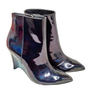 vintage Blue pointed toe Booties Size US 6